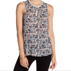 NWT Susina Lace Keyhole Floral Tank Sz Small